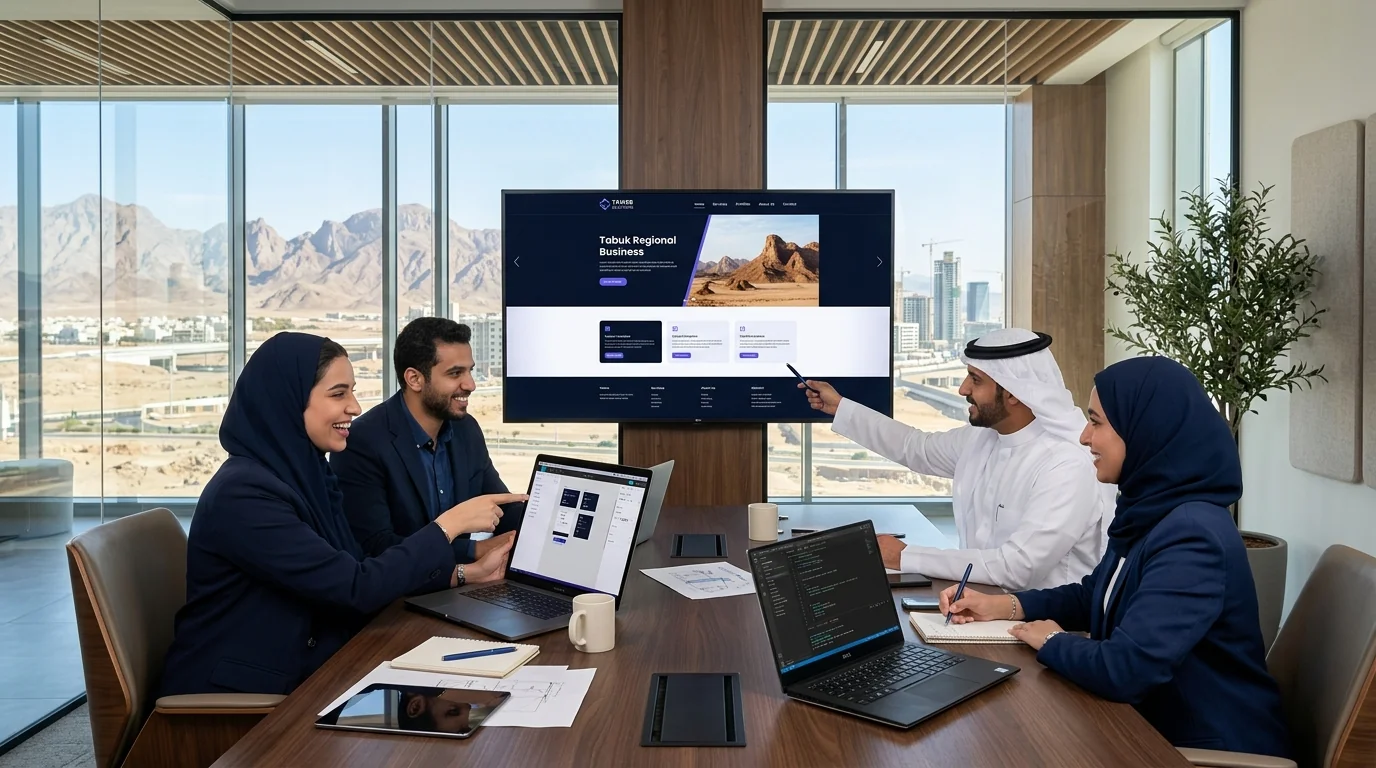 شركة تصميم مواقع في تبوك، السعودية