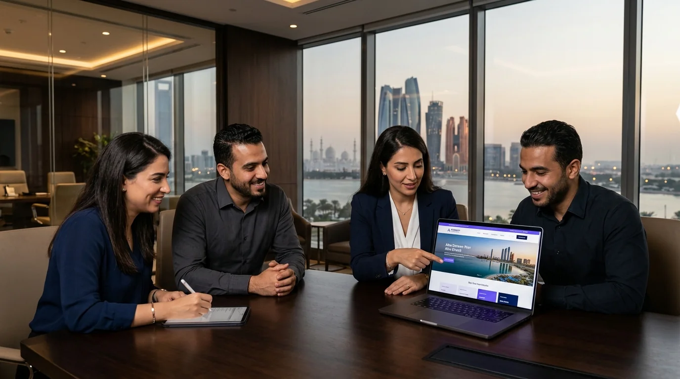 شركة تصميم مواقع في أبوظبي، الإمارات